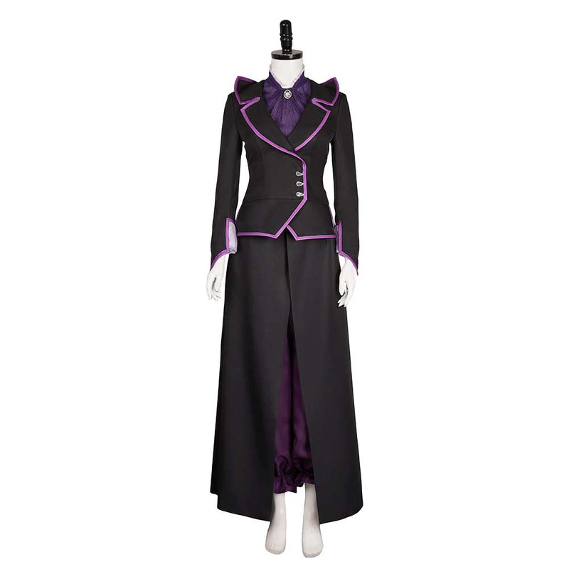 Agatha All Along Agatha Women Black Purple Witch Outfit Carnival Halloween Cosplay Costume