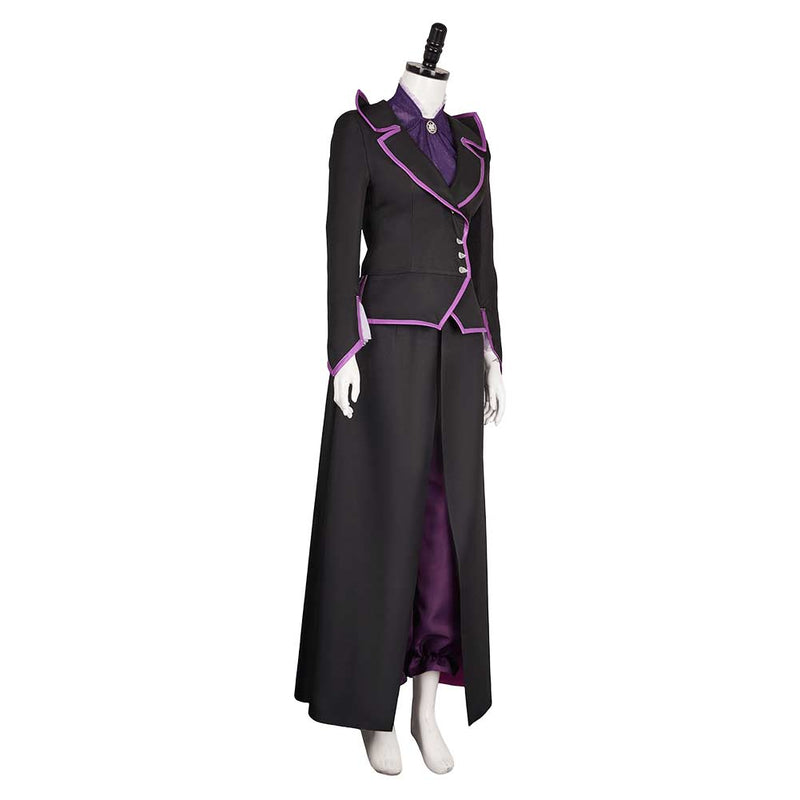 Agatha All Along Agatha Women Black Purple Witch Outfit Carnival Halloween Cosplay Costume