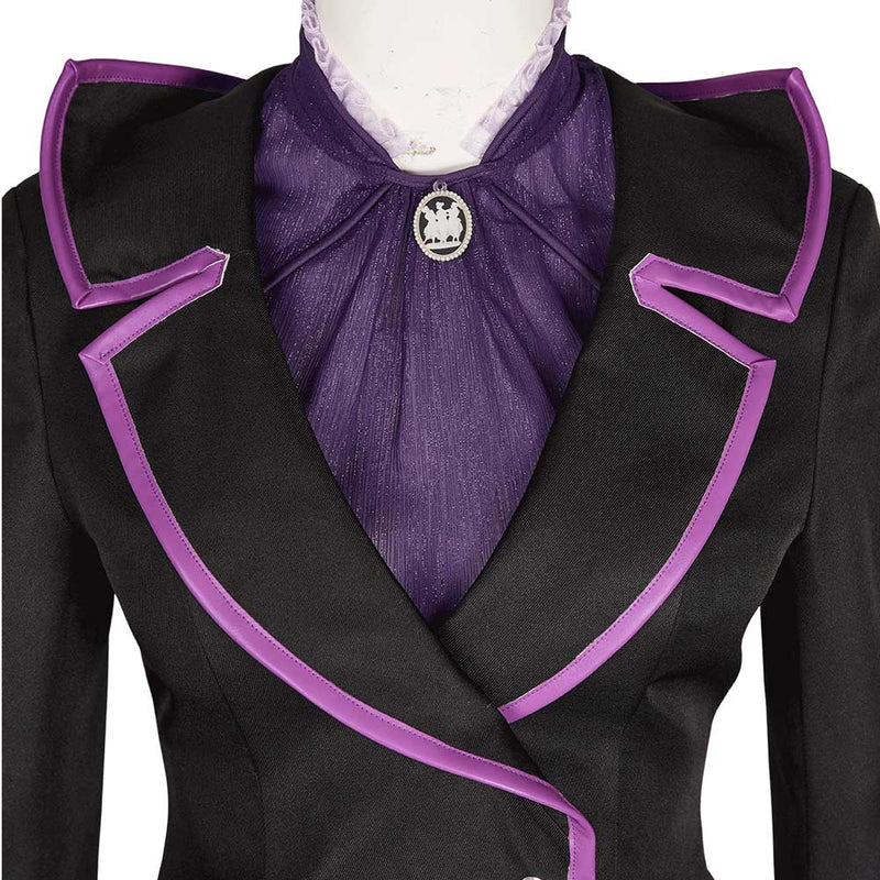 Agatha All Along Agatha Women Black Purple Witch Outfit Carnival Halloween Cosplay Costume