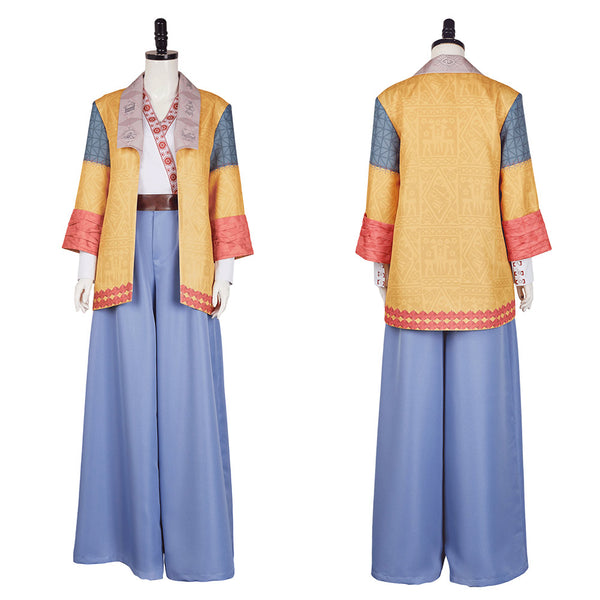 Agatha All Along Lilia Calderu Women Yellow Blue Outfit Carnival Halloween Cosplay Costume