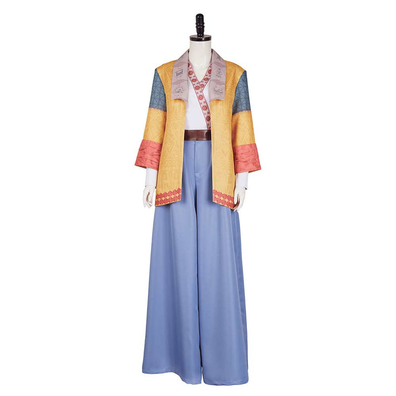 Agatha All Along Lilia Calderu Women Yellow Blue Outfit Carnival Halloween Cosplay Costume