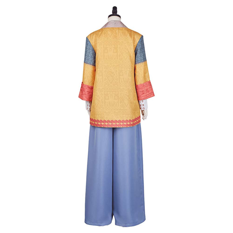 Agatha All Along Lilia Calderu Women Yellow Blue Outfit Carnival Halloween Cosplay Costume