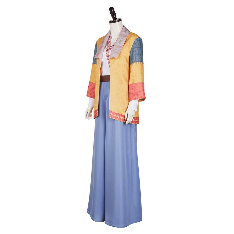 Agatha All Along Lilia Calderu Women Yellow Blue Outfit Carnival Halloween Cosplay Costume