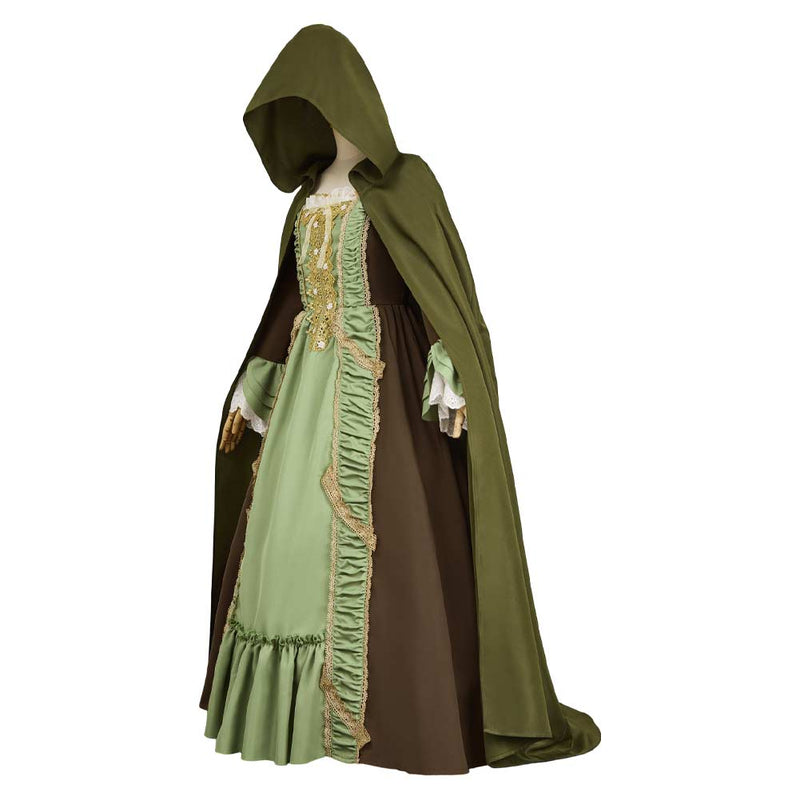 Agatha All Along Rio Vidal Women Green Dress Carnival Halloween Cosplay Costume Agatha All Along Rio Vidal Women Green Dress Carnival Halloween Cosplay Costume