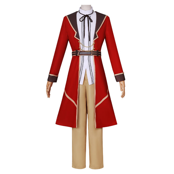 Akuyaku Reijou Level 99 Anime Patrick Ashbatten Red Outfit Party Carnival Halloween Cosplay Costume