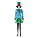 Alice in Wonderland Mad Hatter Genderbend Outfit Women Halloween Carnival Party Cosplay Costume