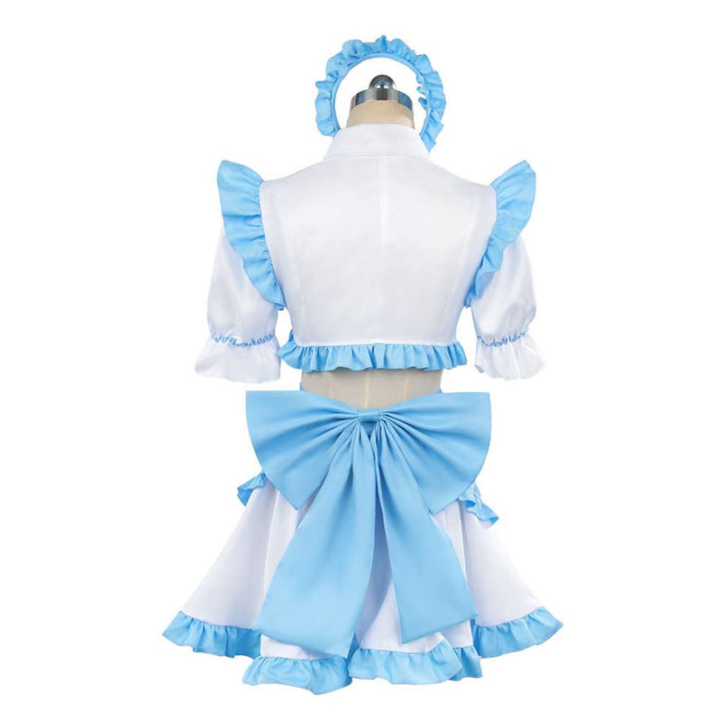 Alya Sometimes Hides Her Feelings in Russian Anime Ayano Kimishima Women Blue Maid Dress Cosplay Costume