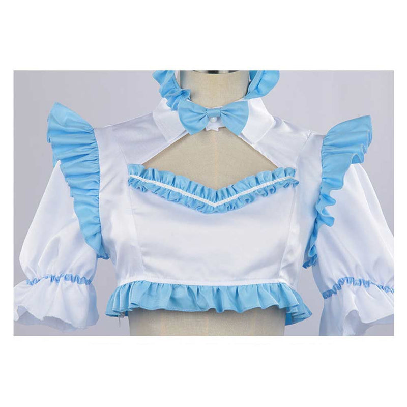 Alya Sometimes Hides Her Feelings in Russian Anime Ayano Kimishima Women Blue Maid Dress Cosplay Costume