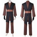 Anakin Skywalker Brown And Black Outfit Carnival Halloween Cosplay Costume