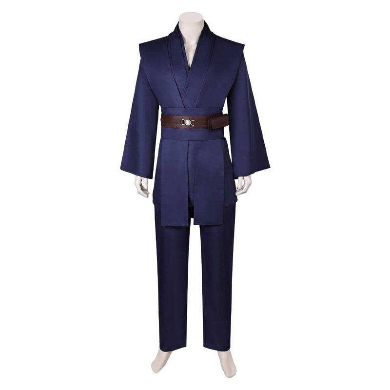 Anakin Skywalker Dark Blue Outfit Party Carnival Halloween Cosplay Costume