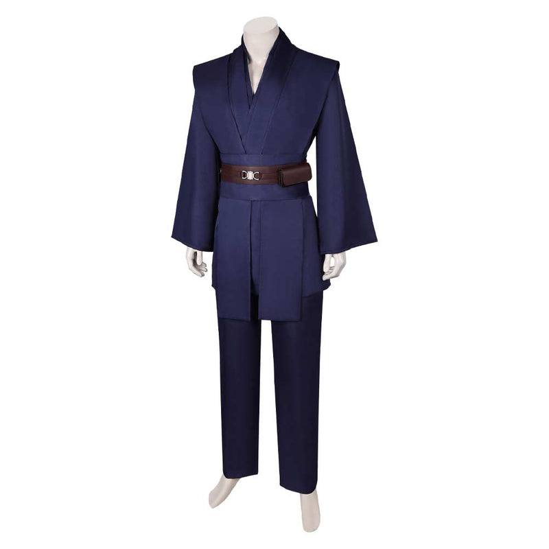 Anakin Skywalker Dark Blue Outfit Party Carnival Halloween Cosplay Costume