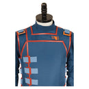 Andor Season 2 Syril Karn Blue Uniform Outfit Carnival Halloween Cosplay Costume