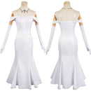 Anime Emilia Women White Dress Cosplay Costume Outfits Halloween Carnival Suit