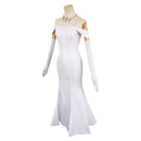Anime Emilia Women White Dress Cosplay Costume Outfits Halloween Carnival Suit