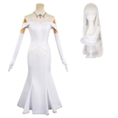Anime Emilia Women White Dress Cosplay Costume Outfits Halloween Carnival Suit