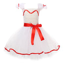Annabelle Toddler Girl Kids Children White Tutu Dress Carnival Halloween Cosplay Costume