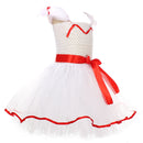 Annabelle Toddler Girl Kids Children White Tutu Dress Carnival Halloween Cosplay Costume