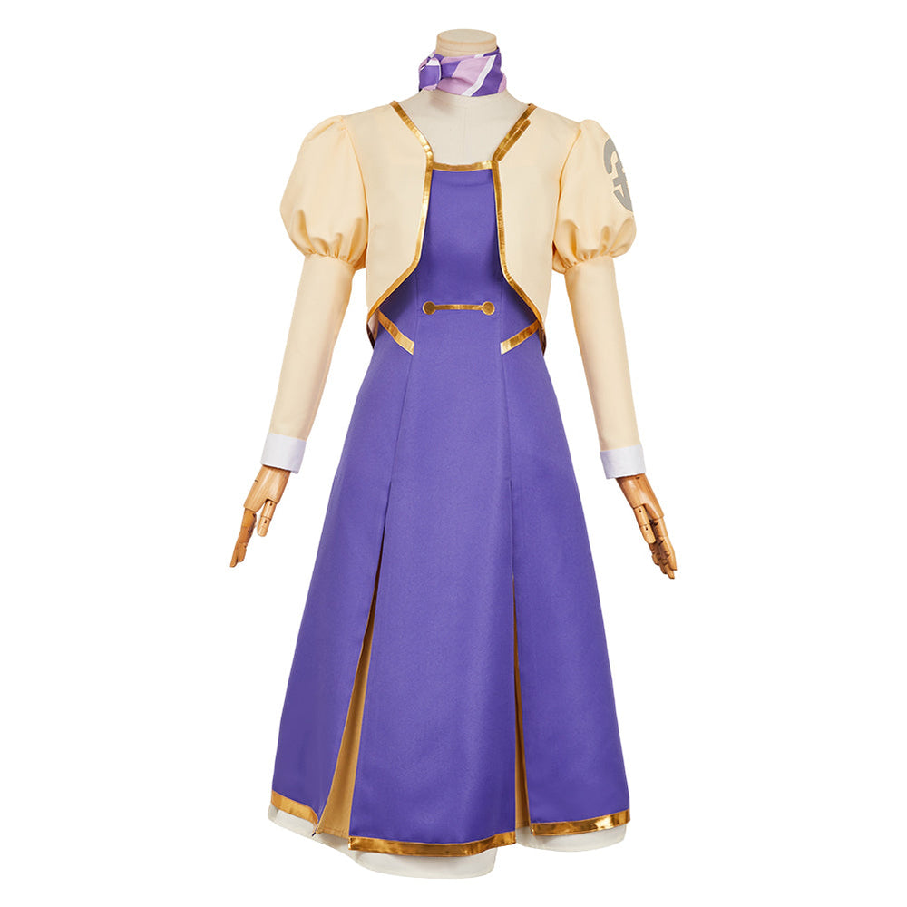 コスプレ衣装 apopoi Apocalypse Hotel Yachiyo Women Purple Outfit Carnival Halloween