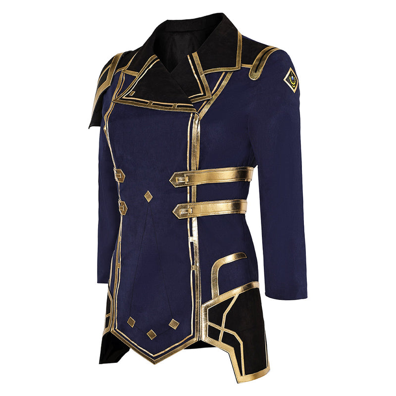 Arcane: League of Legends Season 2 (2024) TV Caitlyn Kiramman WomenBlue Coat Cosplay Costume