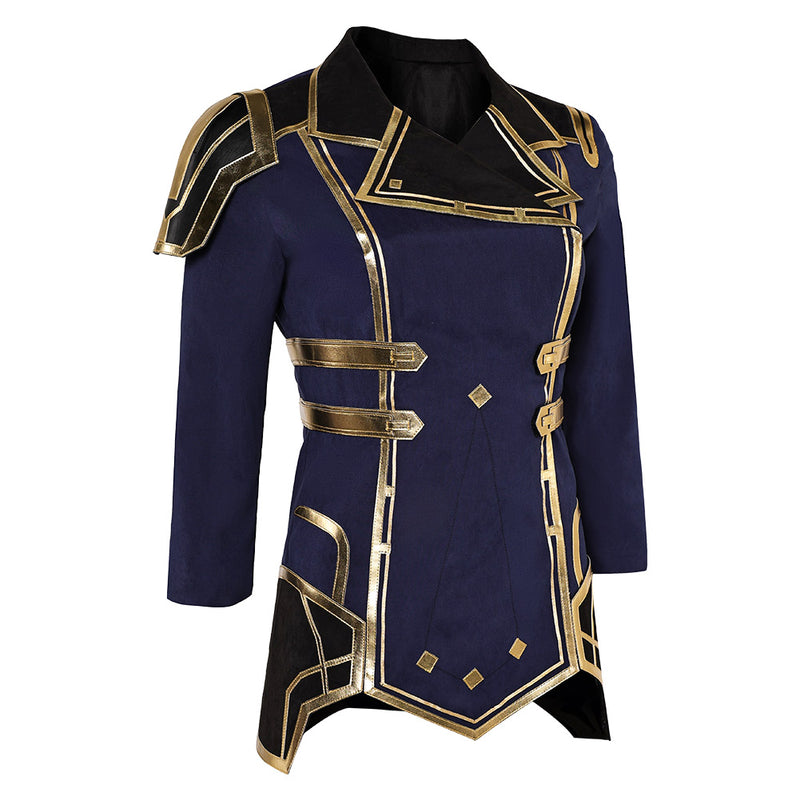 Arcane: League of Legends Season 2 (2024) TV Caitlyn Kiramman WomenBlue Coat Cosplay Costume