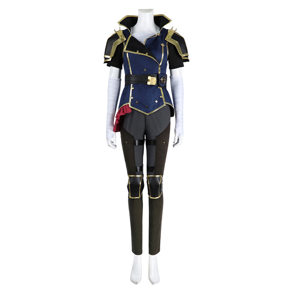 Arcane: League of Legends Season 2 (2024) TV Vi The Piltover Enforce Blue Outfit Cosplay Costume