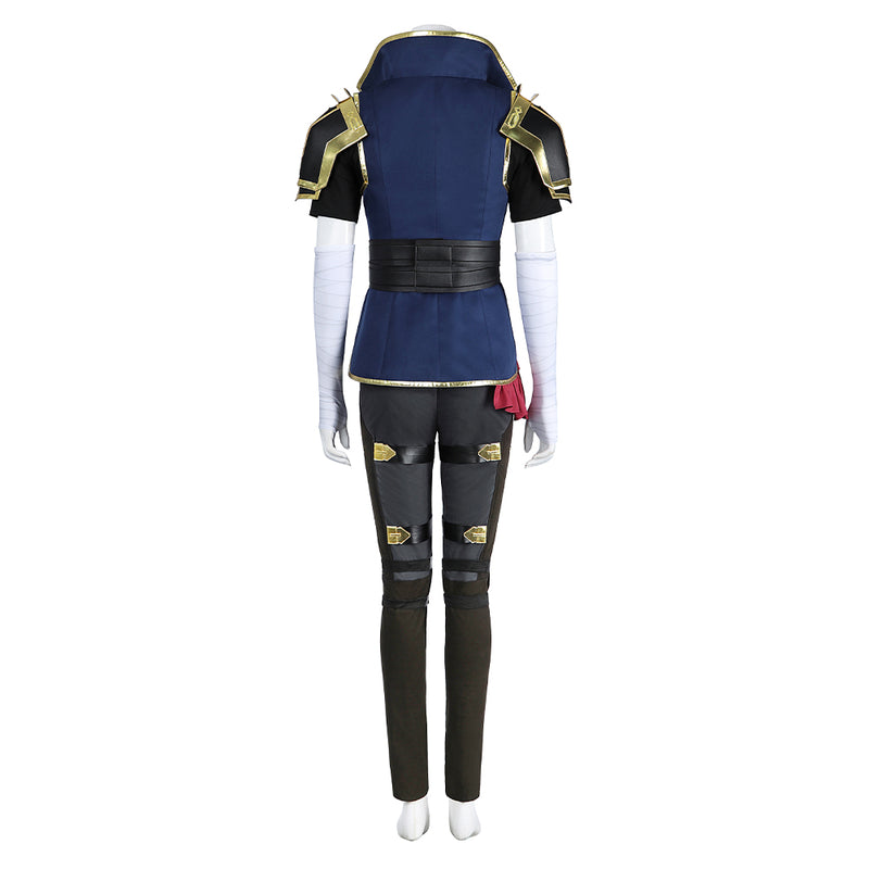 Arcane: League of Legends Season 2 (2024) TV Vi The Piltover Enforce Blue Outfit Cosplay Costume