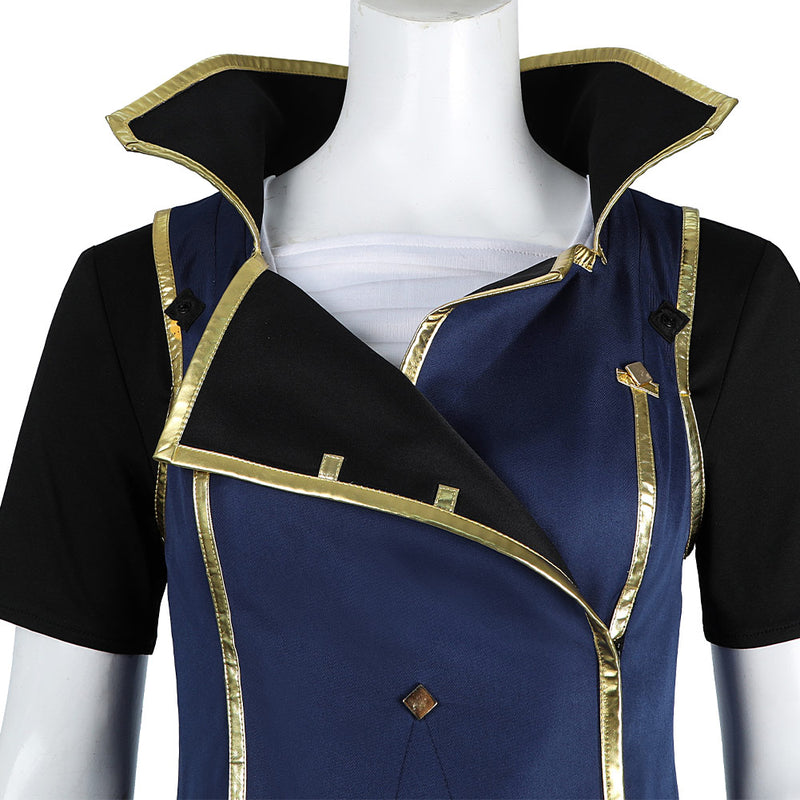 Arcane: League of Legends Season 2 (2024) TV Vi The Piltover Enforce Blue Outfit Cosplay Costume