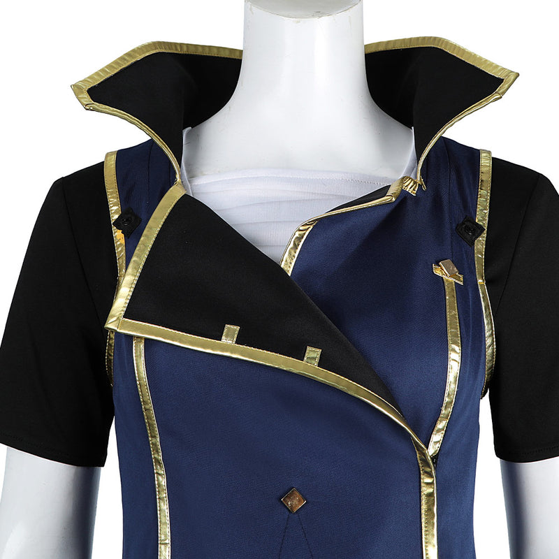 Arcane: League of Legends Season 2 (2024) TV Vi The Piltover Enforce Blue Outfit Cosplay Costume