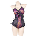 Baldur's Gate Game Astarion Women Purple Sexy Swimsuit Party Carnival Halloween Cosplay Costume Original Design