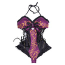Baldur's Gate Game Astarion Women Purple Sexy Swimsuit Party Carnival Halloween Cosplay Costume Original Design