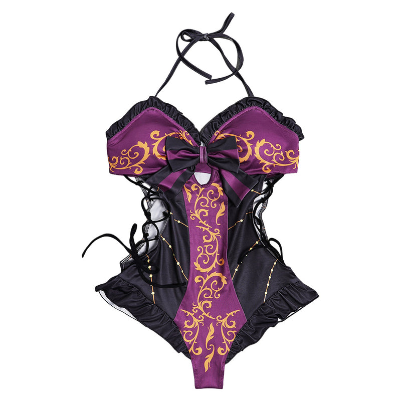 Baldur's Gate Game Astarion Women Purple Sexy Swimsuit Party Carnival Halloween Cosplay Costume Original Design
