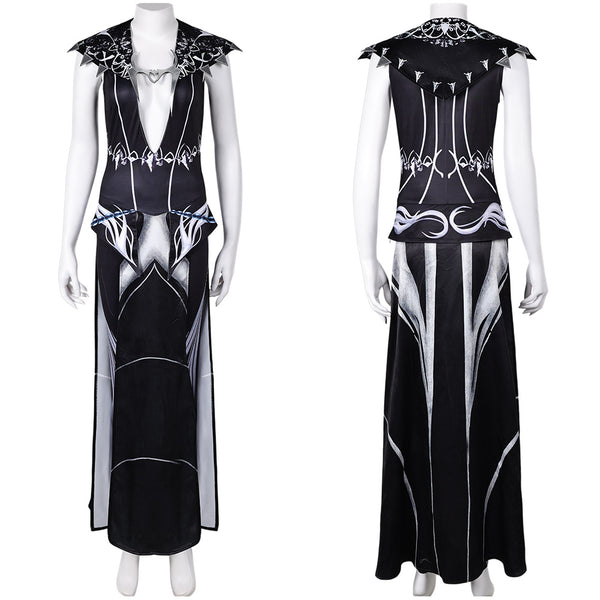 Baldur's Gate Game Shadowheart Women Black Leather Outfit Party Carnival Halloween Cosplay Costume