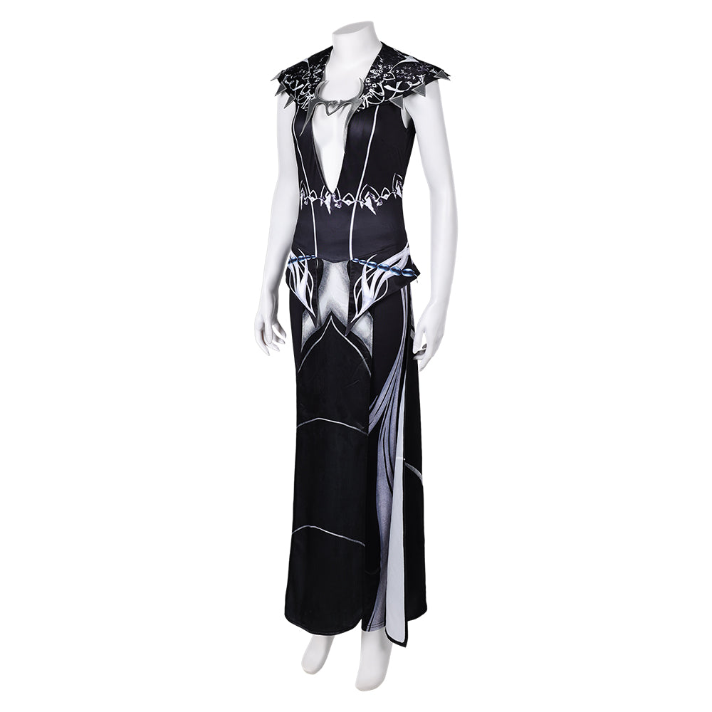 BG Shadowheart Women Black Leather Outfit Party Carnival Halloween Cosplay  Costume