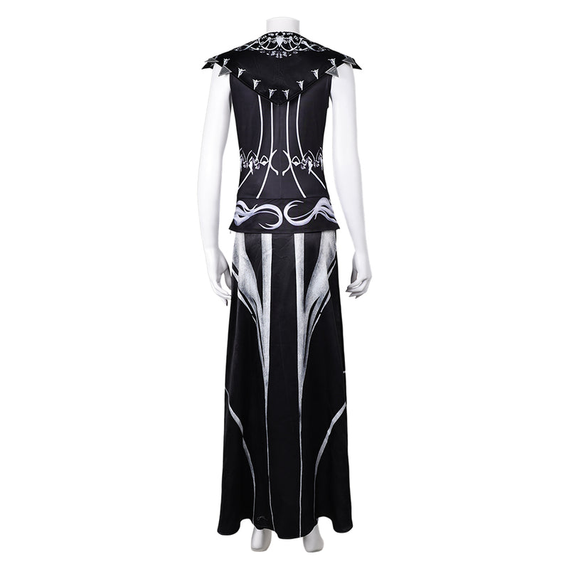 Baldur's Gate Game Shadowheart Women Black Leather Outfit Party Carnival Halloween Cosplay Costume