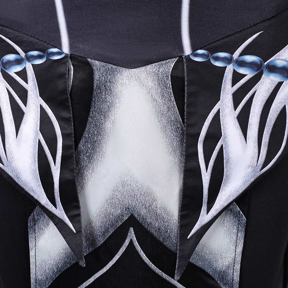 shadowheart white dress BG Shadowheart Women Black Leather Outfit Party Carnival Halloween Cosplay  Costume