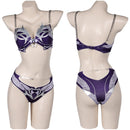 Baldur's Gate Game Shadowheart Women Purple Swimsuit Party Carnival Halloween Cosplay Costume