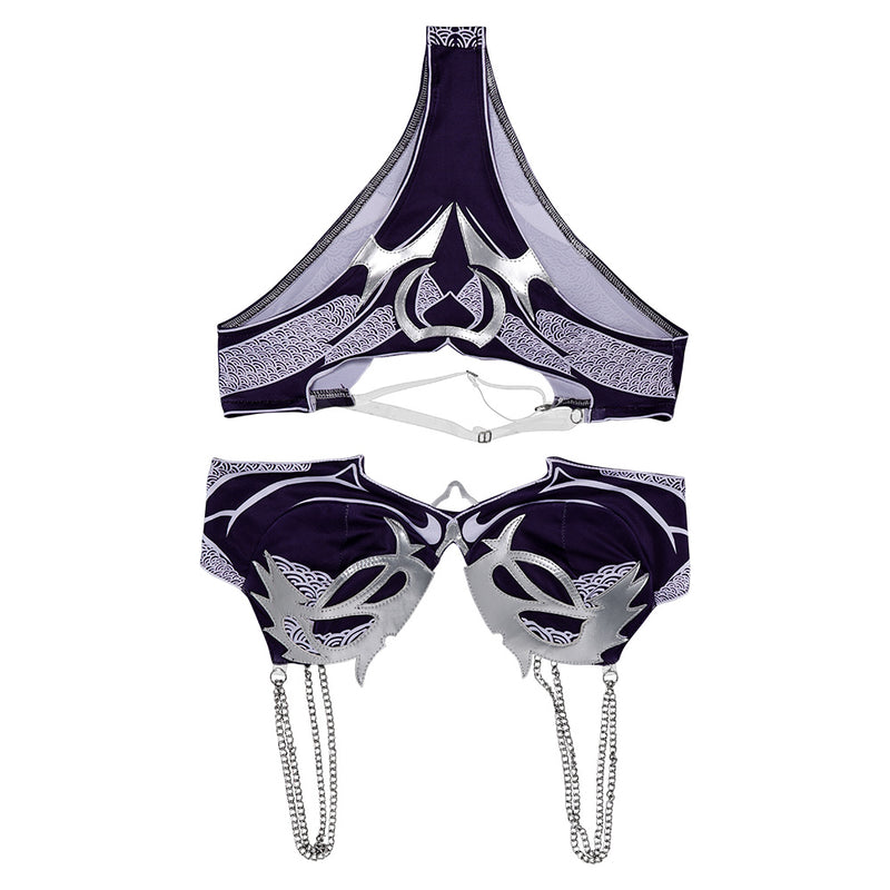 Baldur's Gate Game Shadowheart Women Purple Swimsuit Party Carnival Halloween Cosplay Costume