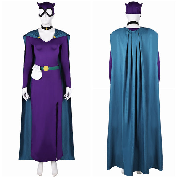 Batman: Caped Crusader 2024 TV Catwoman Purple Outfit Party Carnival Halloween Cosplay Costume