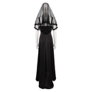 Beetlejuice 2024 Astrid Deetz Women Black Wedding Dress Party Carnival Halloween Cosplay Costume