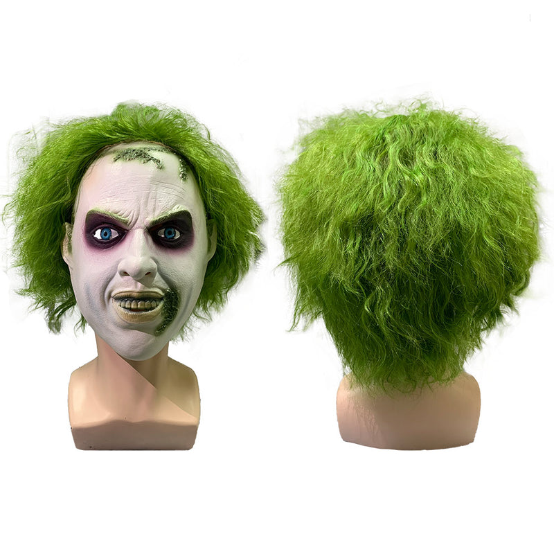 Beetlejuice 2024 Beetlejuice Cosplay Latex Masks Helmet Masquerade Halloween Party Costume Props