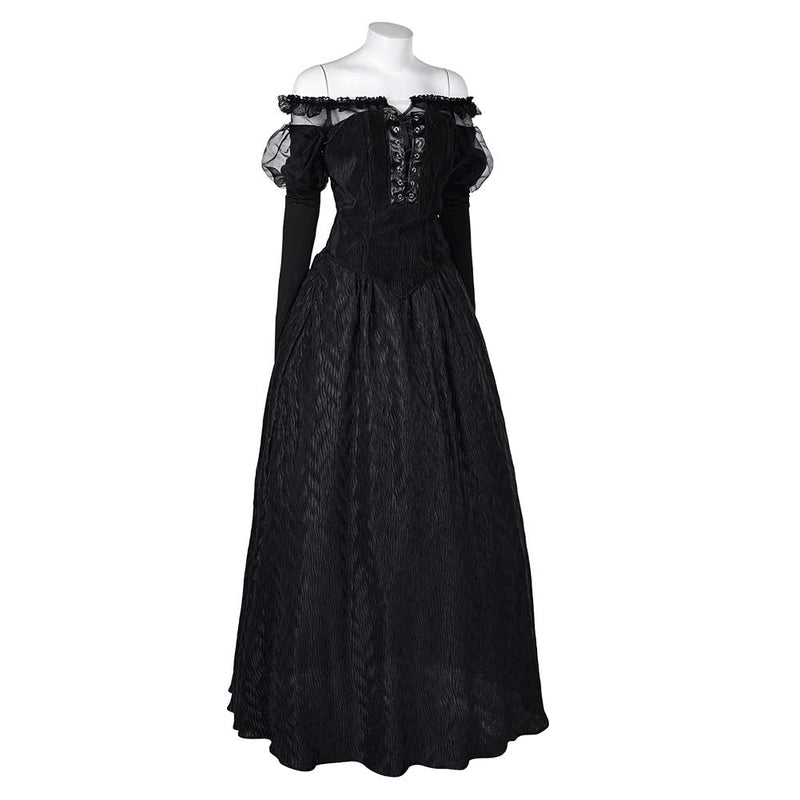 Beetlejuice 2024 Delores Women Black Dress Party Carnival Halloween Cosplay Costume Beetlejuice 2024 Delores Women Black Dress Party Carnival Halloween Cosplay Costume