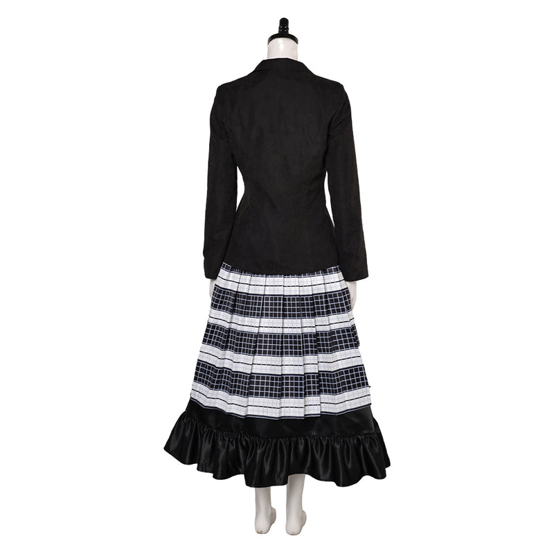 Beetlejuice 2024 Movie Astrid Deetz Women Black Dress Outfit Party Carnival Halloween Cosplay Costume