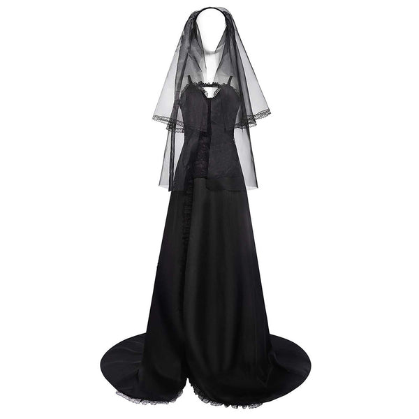 Beetlejuice 2024 Movie Astrid Deetz Women Gothic Black Dress Party Carnival Halloween Cosplay Costume