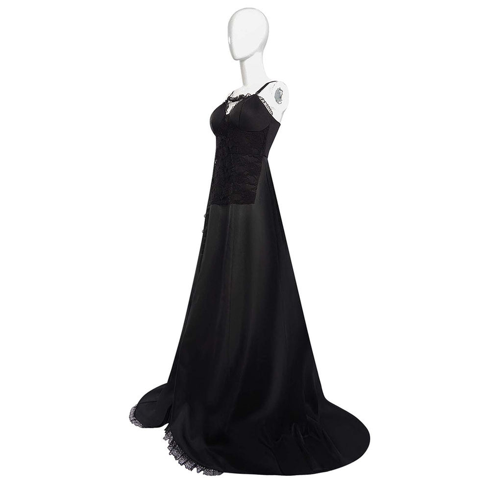 Beetlejuice 2024 Astrid Deetz Women Gothic Black Dress Party Carnival  Halloween Cosplay Costume
