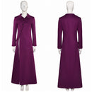 Beetlejuice 2024 Movie Astrid Deetz Women Purple Coat Party Carnival Halloween Cosplay Costume