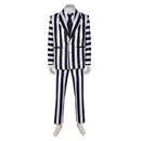 Beetlejuice 2024 Movie Beetlejuice Black and White Striped Suit Party Carnival Halloween Cosplay Costum