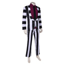 Beetlejuice 2024 Movie Beetlejuice Red Striped Suit Party Carnival Halloween Cosplay Costume