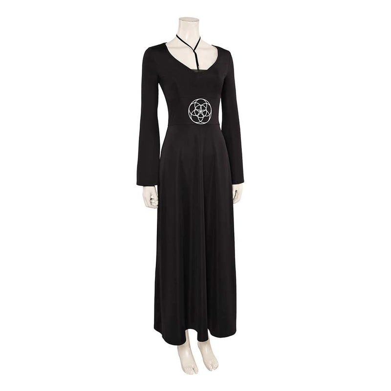 Beetlejuice 2024 Lydia Deetz Black Dress Party Carnival Halloween Cosp