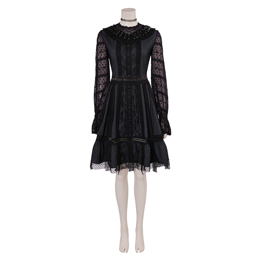 Beetlejuice 2 Lydia Deetz Musical Black Dress Carnival Halloween Cosplay Costume Beetlejuice 2 Lydia Deetz Musical Black Dress Carnival Halloween Cosplay Costume