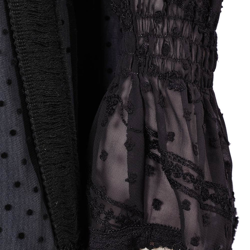 lydia deetz black dress Beetlejuice 2 Lydia Deetz Musical Black Dress Carnival Halloween Cosplay Costume